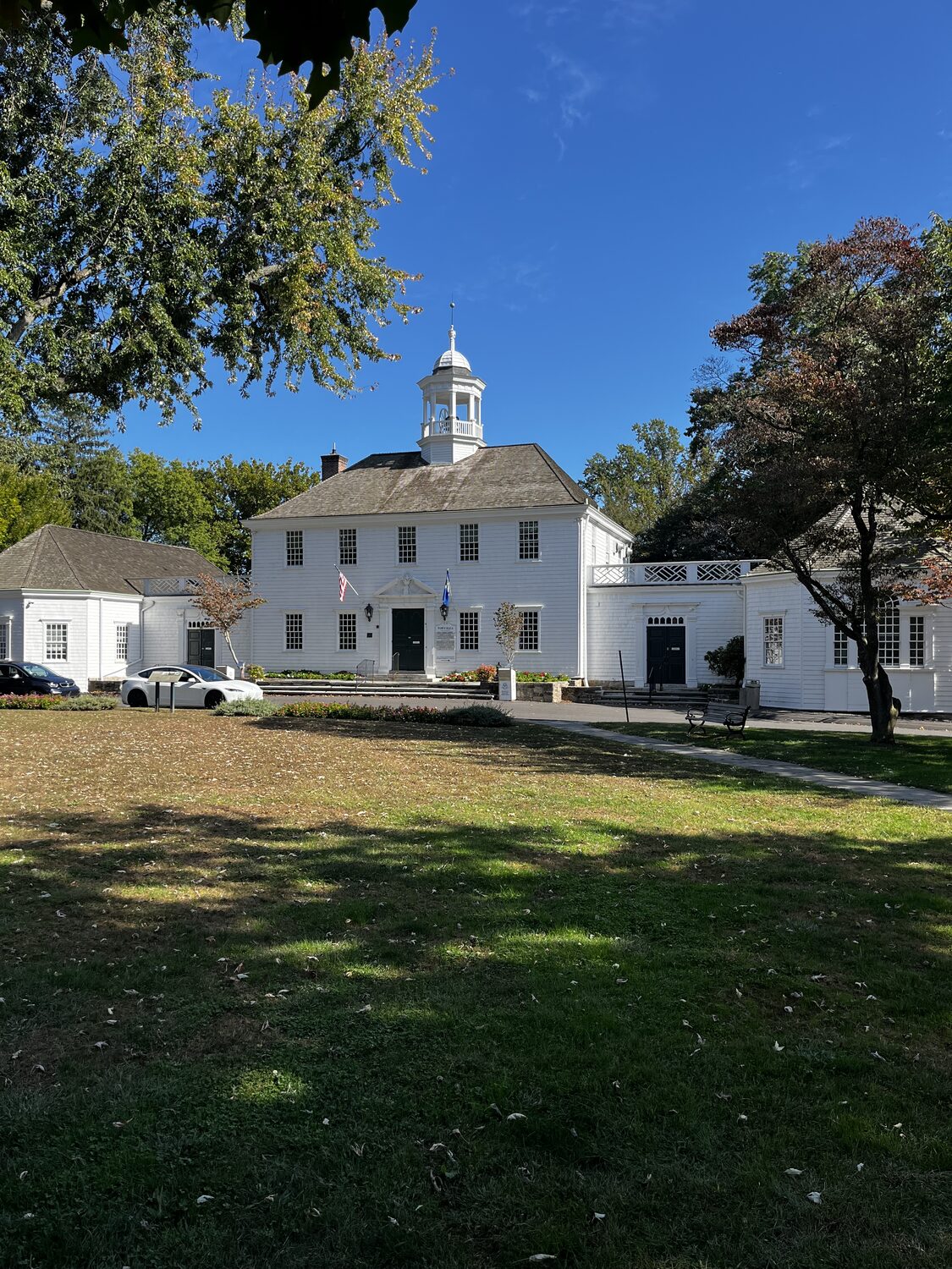 The Old Town Hall across Fairfield’s Historic Town Green